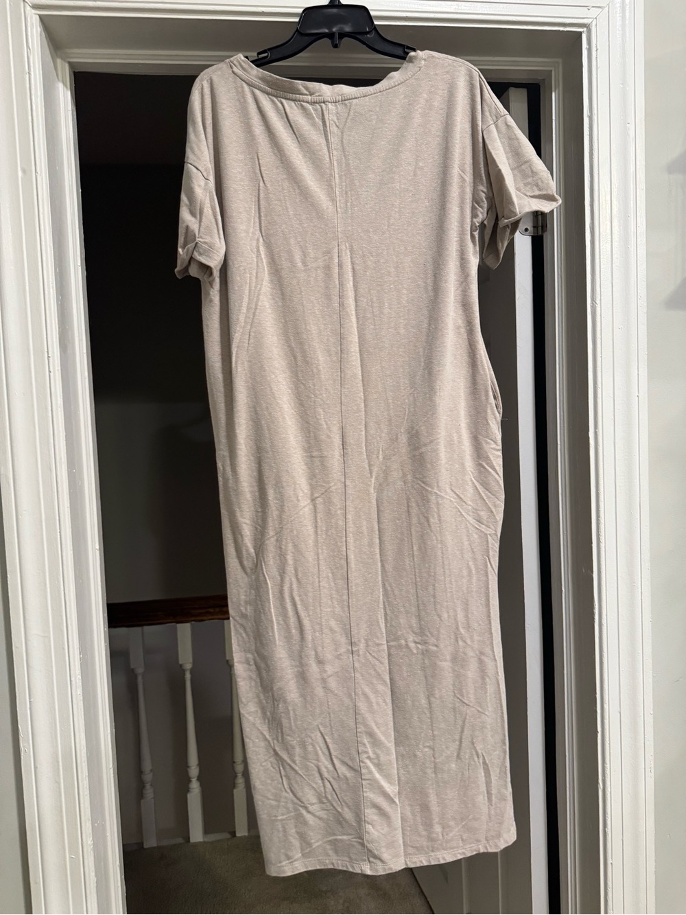 Cultures Code Tan Short-Sleeve T-Shirt Dress